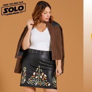 Torrid Her Universe Han Solo Star Wars Skirt Women's  Faux Leather Sz22